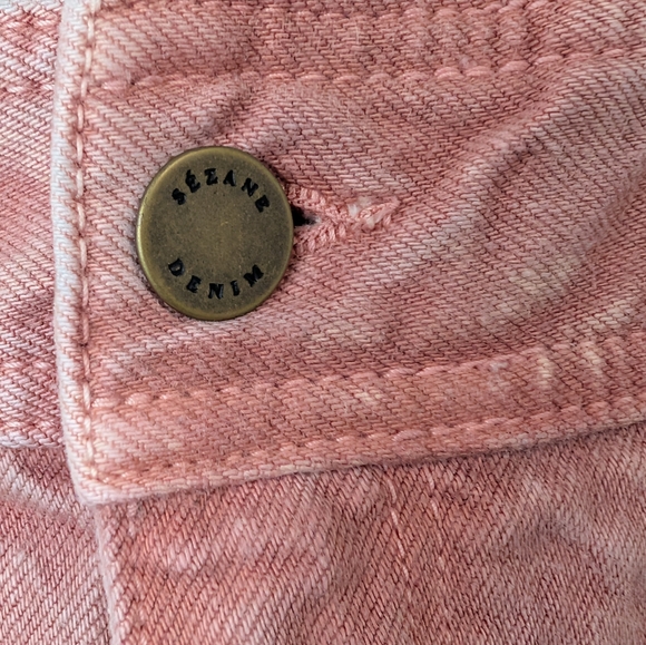 Sezane 70s Feminine Preppy Dreamy Minimalist Romantic Pink Trousers Pants 40 - Picture 6 of 11